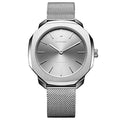 Orologio D1 Milano Modello Super Slim Silver Case with Silver Mesh Strap - Idea Brillante Napoli
