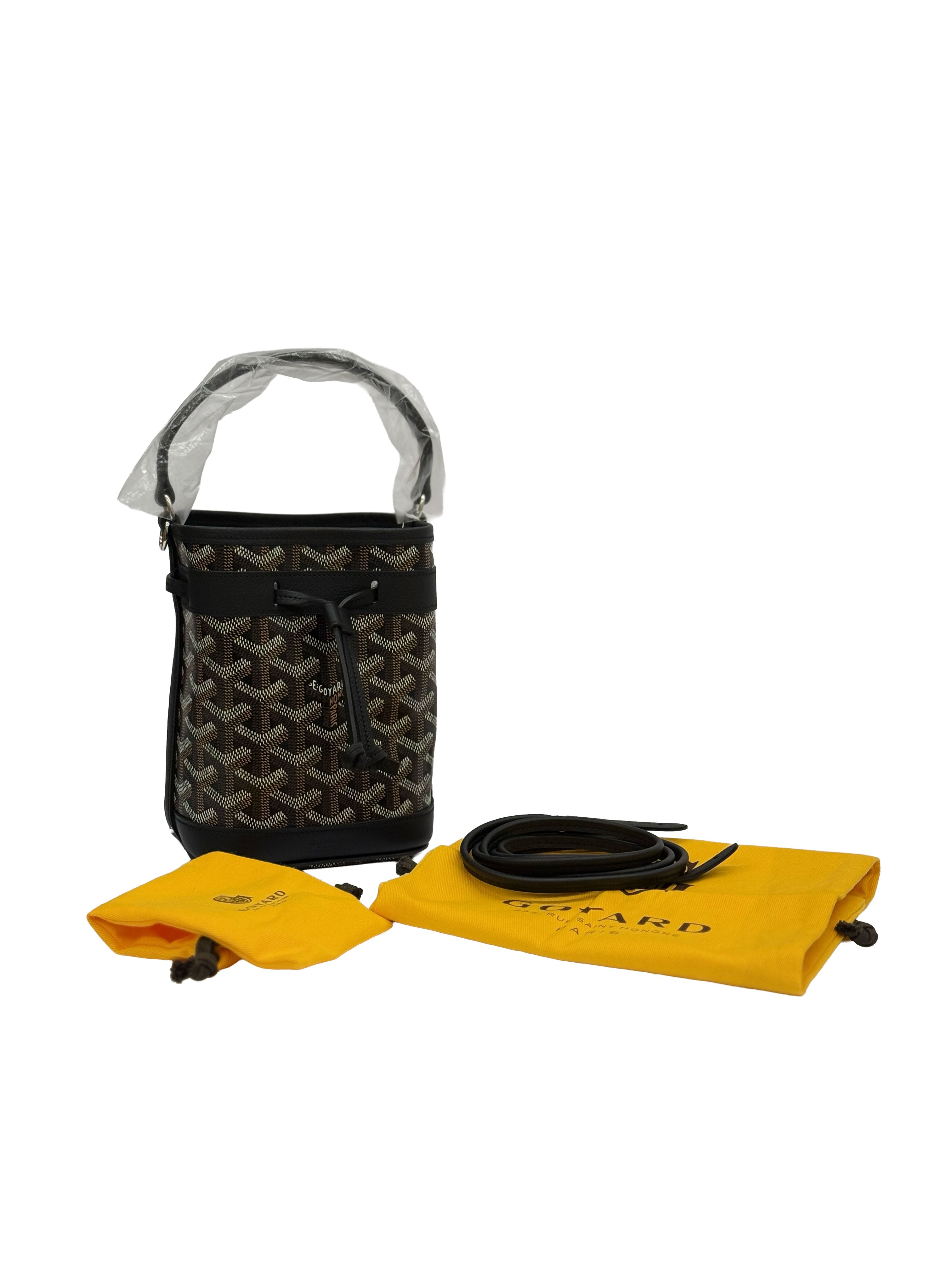 Goyard Petit Flot Mini Bucket Black