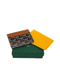 Goyard Card Holder in Black &Tan
