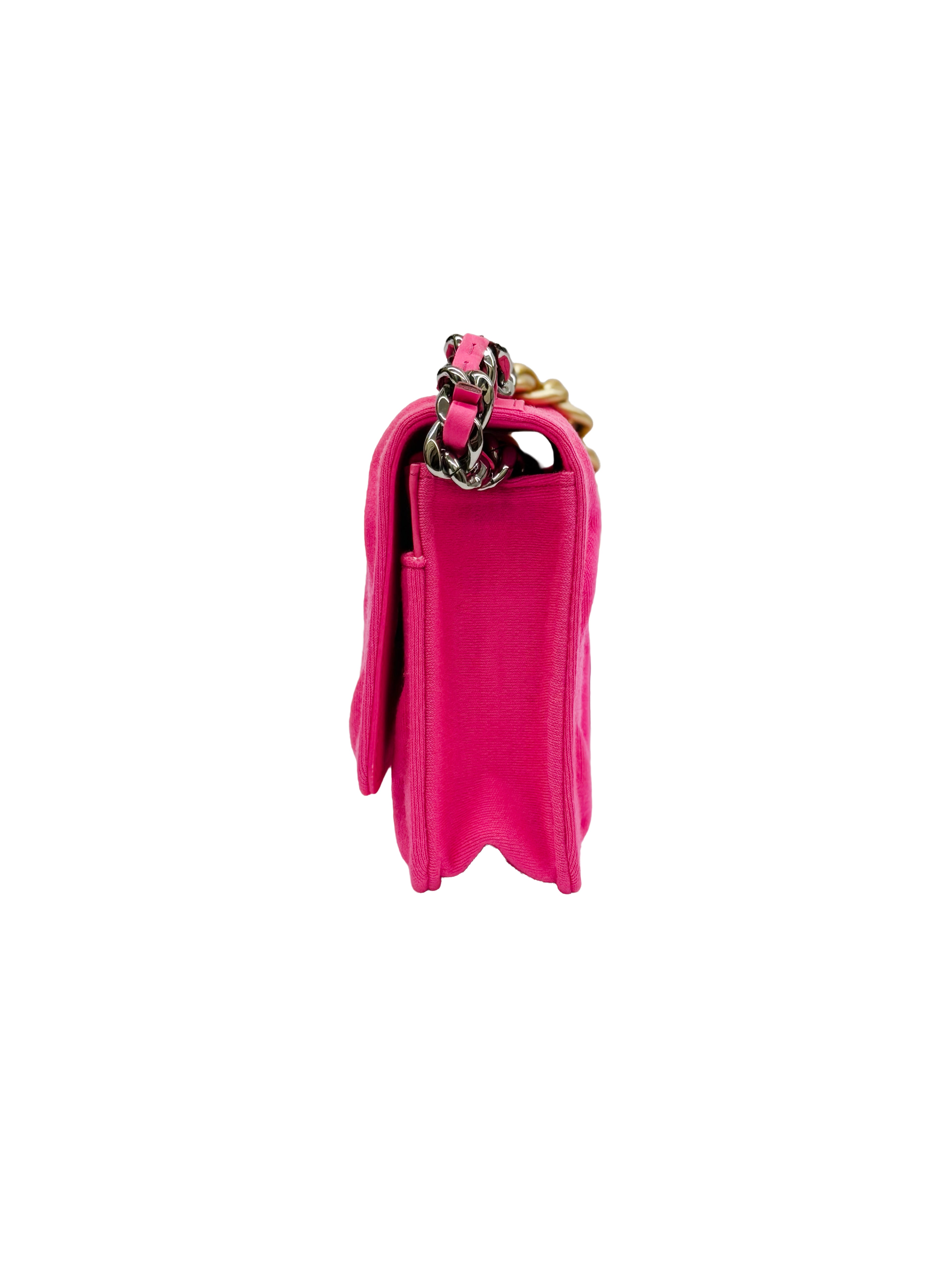 Chanel Wallet on Chain Jersey Pink