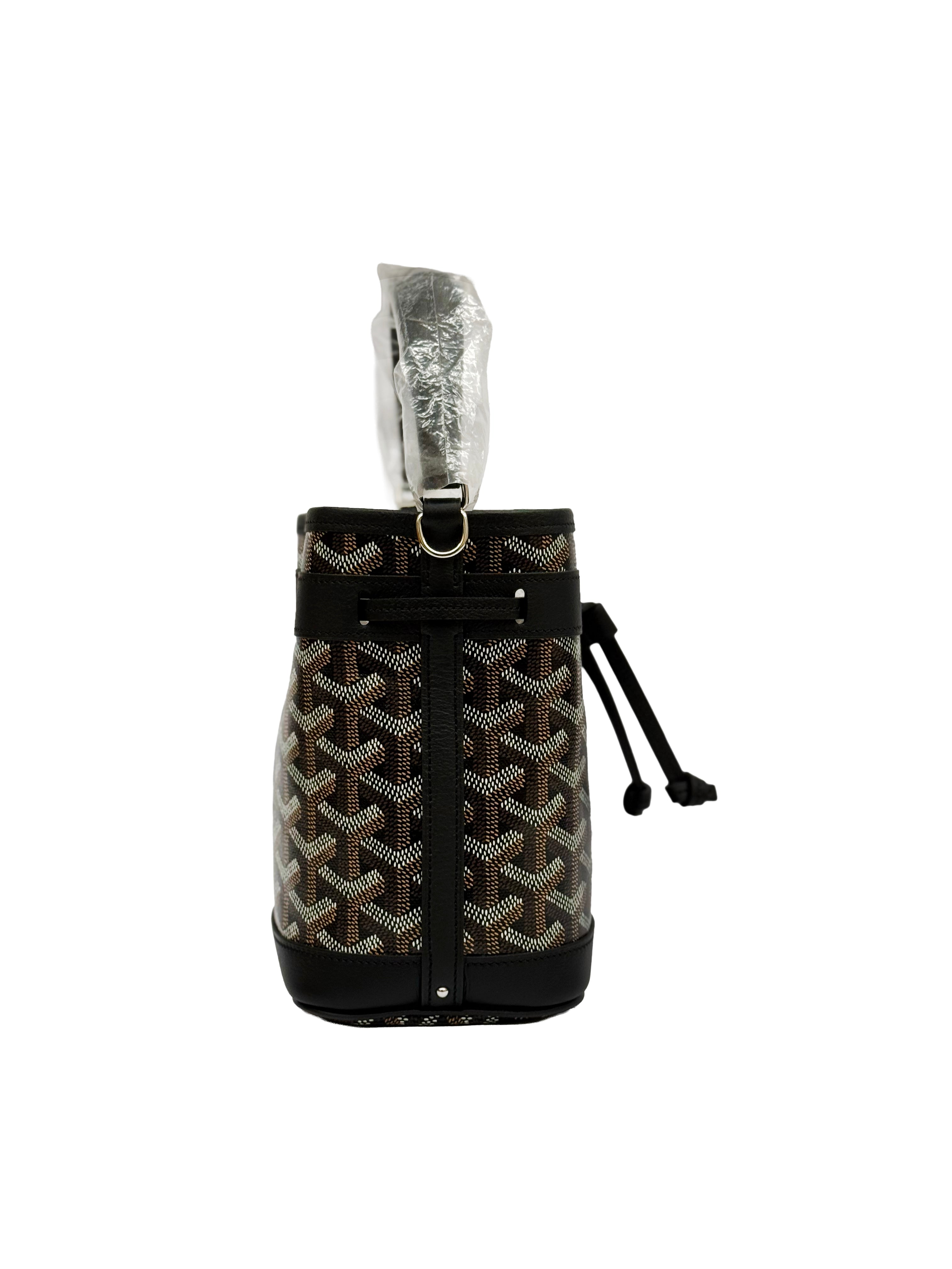 Goyard Petit Flot Mini Bucket Black