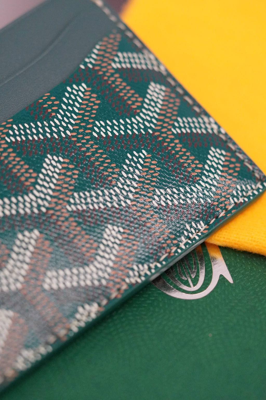 Goyard Card Holder Vert