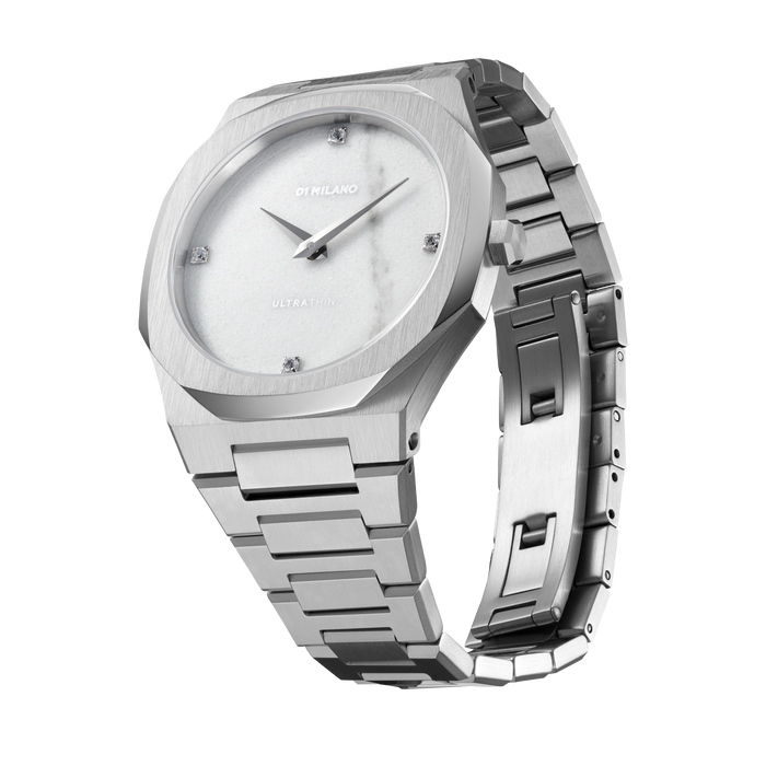 Orologio D1 Milano Modello Marble Silver