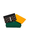 Goyard Card Holder Black with Stripe
