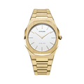 Orologio D1 Milano Modello Ultrathin Matte Eggshell Gold